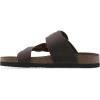 image:imageWhite Mountain Womens Harleta Braided Footbed SandalBrown Leather