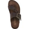 image:imageWhite Mountain Womens Harleta Braided Footbed SandalBrown Leather