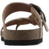 image:imageWhite Mountain Womens Harleta Braided Footbed SandalSandal Wood Suede