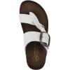 image:imageWhite Mountain Womens Harleta Braided Footbed SandalWhite Leather