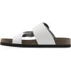 image:imageWhite Mountain Womens Harleta Braided Footbed SandalWhite Leather