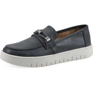 image:imageWhite Mountain Fom Recovery Womens Naathan Cushioned Penny LoaferNavy Burnished Smooth