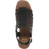 image:imageWhite Mountain Womens Barbea Gladiator Platform SandalBlack Burnished Smooth