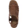image:imageWhite Mountain Womens Barbea Gladiator Platform SandalDark Tan Burnished Smooth