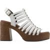 image:imageWhite Mountain Womens Barbea Gladiator Platform SandalWhite Smooth