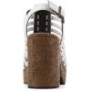image:imageWhite Mountain Womens Barbea Gladiator Platform SandalWhite Smooth