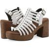 image:imageWhite Mountain Womens Barbea Gladiator Platform SandalWhite Smooth