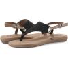 image:imageWhite Mountain Womens Lifted Thong SandalBlack Smooth