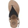 image:imageWhite Mountain Womens Lifted Thong SandalBlack Smooth