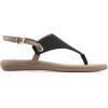 image:imageWhite Mountain Womens Lifted Thong SandalBlack Smooth