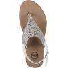 image:imageWhite Mountain Womens Lifted Thong SandalLight Taupe Snake Print Fabric