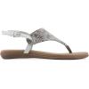 image:imageWhite Mountain Womens Lifted Thong SandalLight Taupe Snake Print Fabric