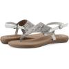 image:imageWhite Mountain Womens Lifted Thong SandalLight Taupe Snake Print Fabric