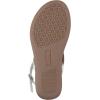 image:imageWhite Mountain Womens Lifted Thong SandalLight Taupe Snake Print Fabric