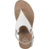 image:imageWhite Mountain Womens Lifted Thong SandalWhite Tumbled Smooth