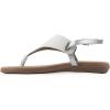 image:imageWhite Mountain Womens Lifted Thong SandalWhite Tumbled Smooth