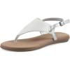 image:imageWhite Mountain Womens Lifted Thong SandalWhite Tumbled Smooth