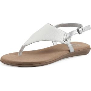 image:imageWhite Mountain Womens Lifted Thong SandalWhite Tumbled Smooth