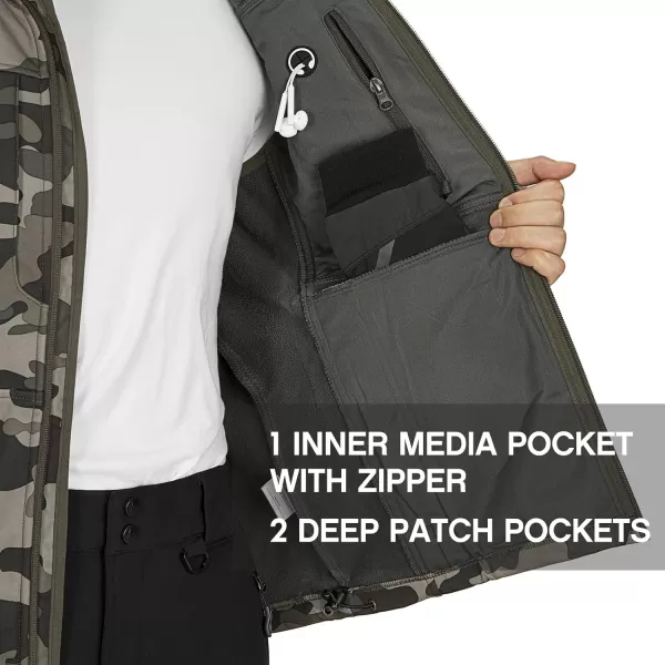 Outdoor Ventures Men's Running Vest Outerwear, Lightweight Windproof Fleece-Lined Softshell Sleeveless Jacket for Golf