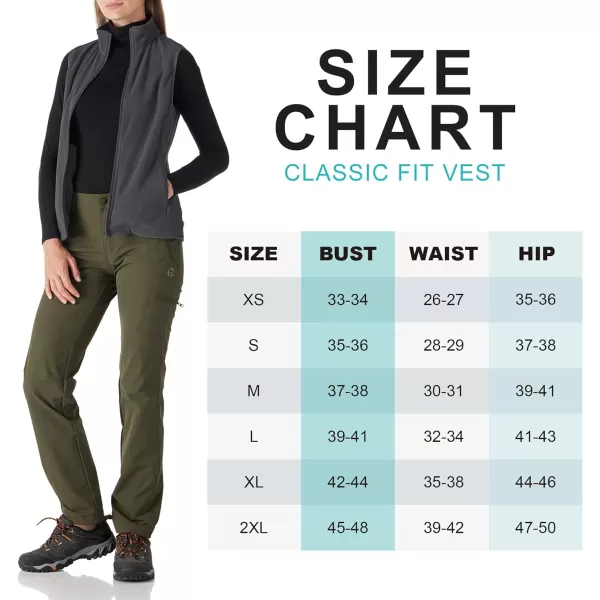 Outdoor Ventures Women’s Fleece Vest, Zip Up Lightweight Soft Running Vest Outerwear Sleeveless with Pockets