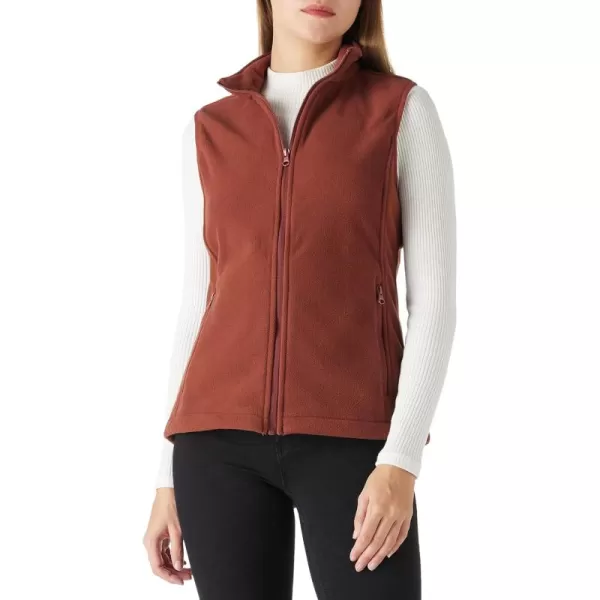 Outdoor Ventures Women's Polar Fleece Zip Vest Outerwear with Pockets,Warm Sleeveless Coat Vest for Fall &amp; Winter