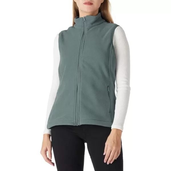 Outdoor Ventures Women's Polar Fleece Zip Vest Outerwear with Pockets,Warm Sleeveless Coat Vest for Fall &amp; Winter