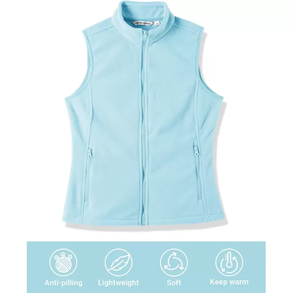 Outdoor Ventures Women's Polar Fleece Zip Vest Outerwear with Pockets,Warm Sleeveless Coat Vest for Fall &amp; Winter