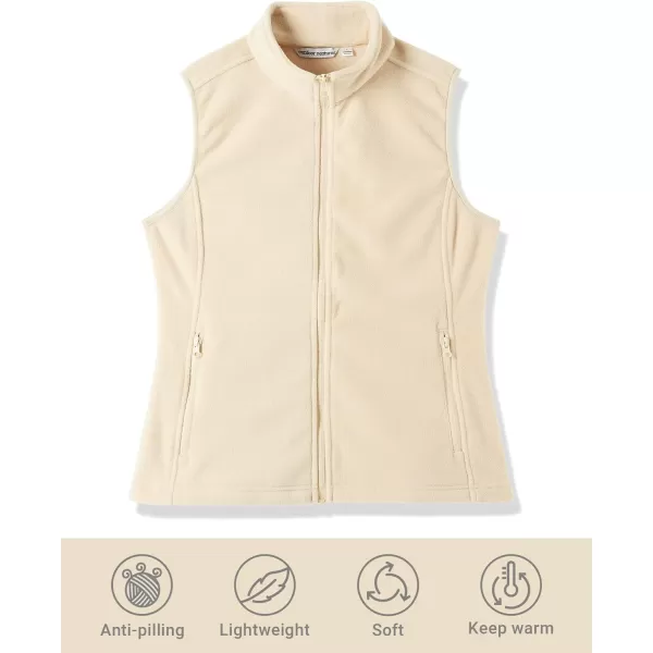 Outdoor Ventures Women's Polar Fleece Zip Vest Outerwear with Pockets,Warm Sleeveless Coat Vest for Fall &amp; Winter