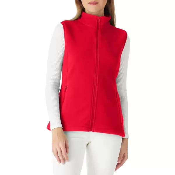 Outdoor Ventures Women's Polar Fleece Zip Vest Outerwear with Pockets,Warm Sleeveless Coat Vest for Fall &amp; Winter