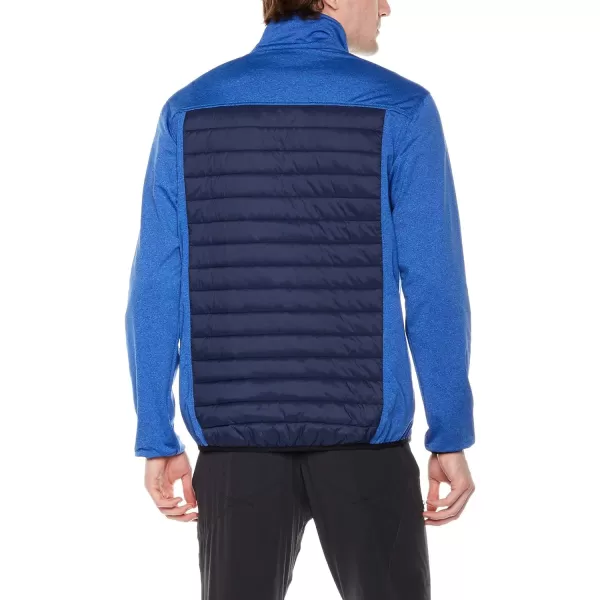 Men's Insulated Hybrid Hiking Jacket, Lightweight Thermal Running Jacket Quilted Outerwear Jacket
