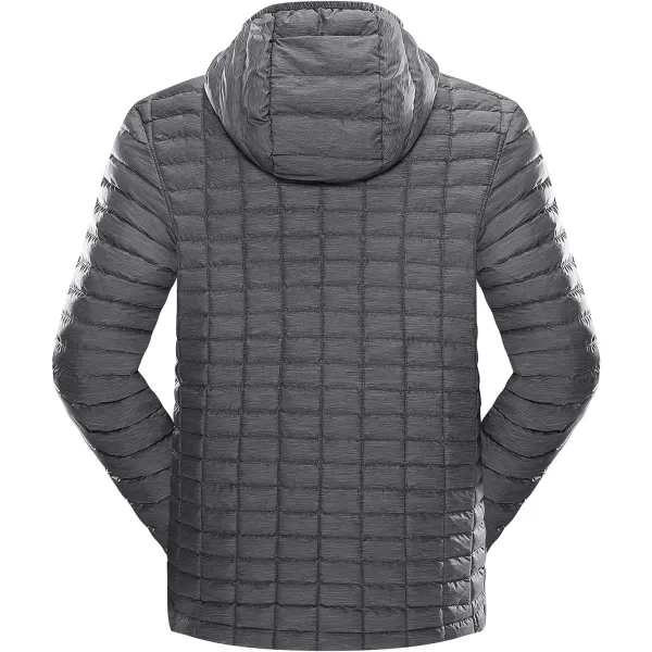 Outdoor Ventures Men's Arctic Full Zip Jacket New Technology Warm Winter Jacket,Dark Grey Marl,US XS /Tag size S