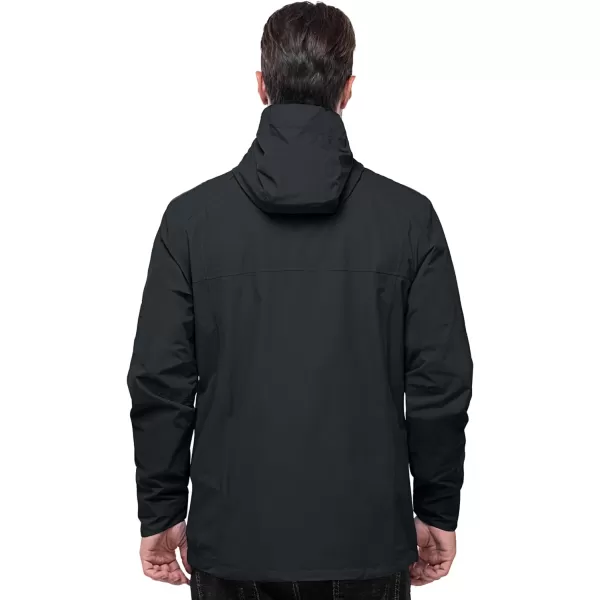 Outdoor Ventures Men's Packable Rain Jacket Waterproof Windbreaker Lightweight Raincoat with Hood