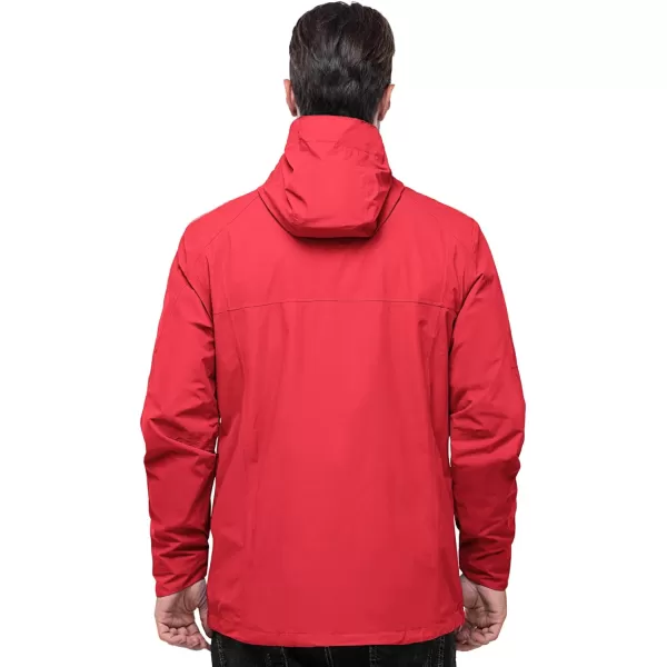 Outdoor Ventures Men's Packable Rain Jacket Waterproof Windbreaker Lightweight Raincoat with Hood