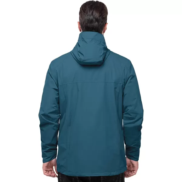 Outdoor Ventures Men's Packable Rain Jacket Waterproof Windbreaker Lightweight Raincoat with Hood