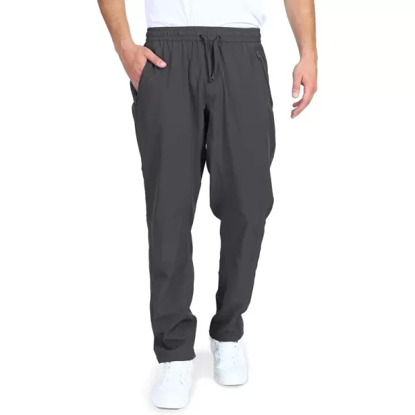 Outdoor Ventures Men's Sweatpants with Zipper Pockets Quick-Dry,Stretchy Elastic-Waist Drawstring Pants