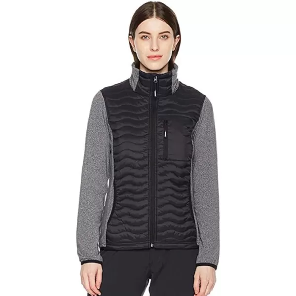 Outdoor Ventures Women's Hybrid Jacket Lightweight Insulated Jacket Full Zip Quilted Outerwear Jacket