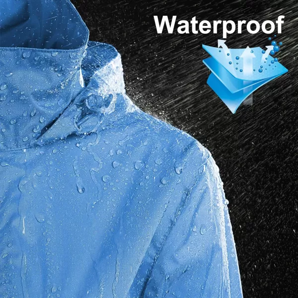 Outdoor Ventures Women's Lightweight Raincoat Packable Rain Jacket Waterproof Raincoat with Hood Active Outdoor Windbreaker