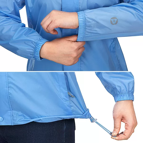 Outdoor Ventures Women's Lightweight Raincoat Packable Rain Jacket Waterproof Raincoat with Hood Active Outdoor Windbreaker