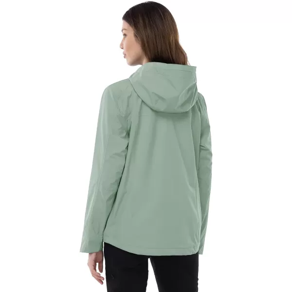 Outdoor Ventures Packable Rain Jacket Women Lightweight Waterproof Raincoat with Hood Cycling Bike Jacket Windbreaker