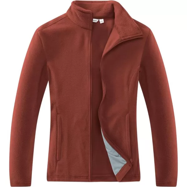 Outdoor Ventures Women's Lightweight Warm Zip Up Long-Sleeve Soft Polar Fleece Jacket for Fall Winter