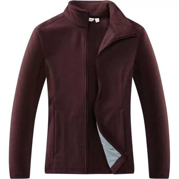 Outdoor Ventures Women's Lightweight Warm Zip Up Long-Sleeve Soft Polar Fleece Jacket for Fall Winter