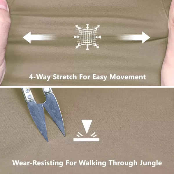 imageOutdoor Ventures Womens Cargo Hiking Pants Quick Dry Stretchy Roll Up Outdoor Pants for Camping Golf FishingBeige