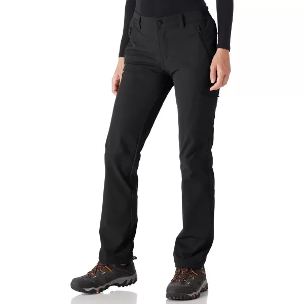 imageOutdoor Ventures Womens Cargo Hiking Pants Quick Dry Stretchy Roll Up Outdoor Pants for Camping Golf FishingBlack