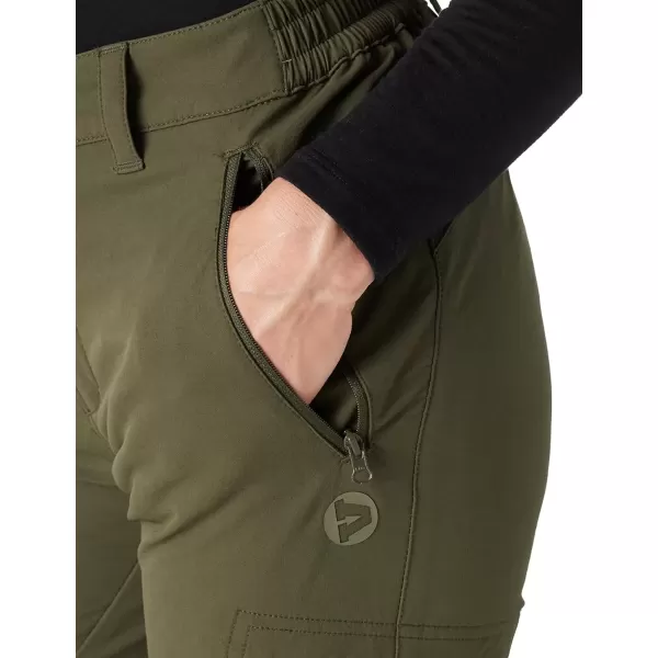 imageOutdoor Ventures Womens Cargo Hiking Pants Quick Dry Stretchy Roll Up Outdoor Pants for Camping Golf FishingGreen