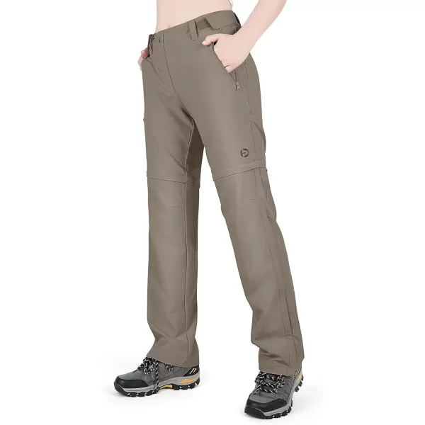 imageOutdoor Ventures Womens Convertible Pants Quick Dry Hiking ZipOff Pants Stretch Lightweight Cargo PantsFossil