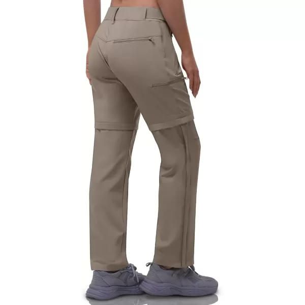 imageOutdoor Ventures Womens Convertible Pants Quick Dry Hiking ZipOff Pants Stretch Lightweight Cargo PantsFossil