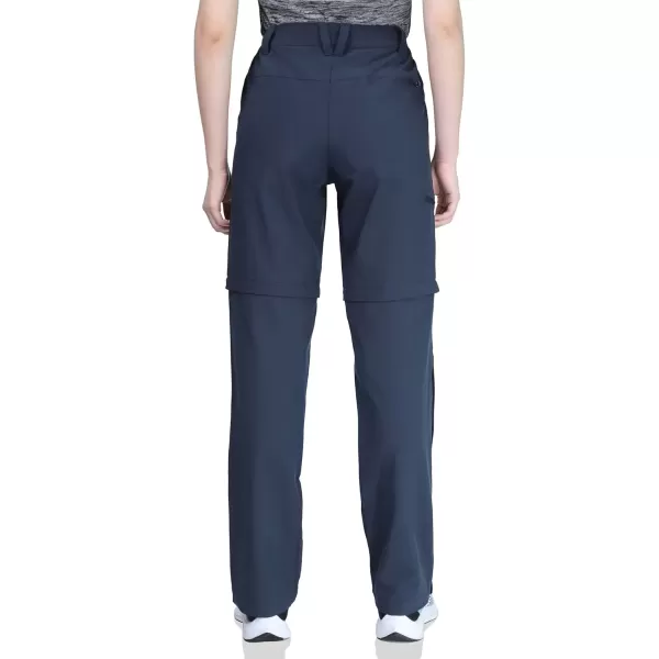 imageOutdoor Ventures Womens Convertible Pants Quick Dry Hiking ZipOff Pants Stretch Lightweight Cargo PantsNavy