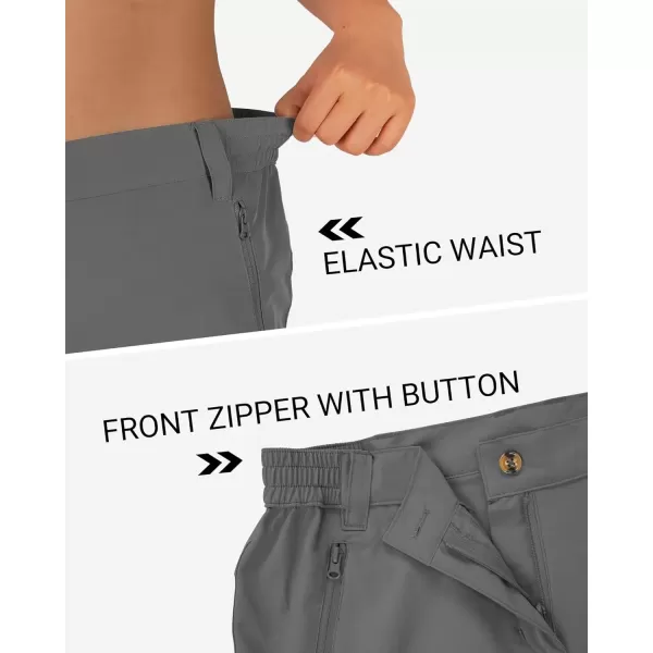 imageOutdoor Ventures Womens Hiking Shorts Stretch Lightweight Golf Shorts Quick Dry UPF 50 5 inch Cargo Short for CampingDark Grey