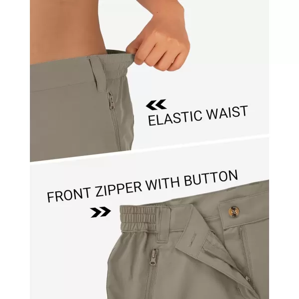 imageOutdoor Ventures Womens Hiking Shorts Stretch Lightweight Golf Shorts Quick Dry UPF 50 5 inch Cargo Short for CampingFossil