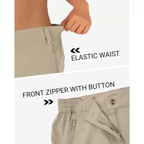 imageOutdoor Ventures Womens Hiking Shorts Stretch Lightweight Golf Shorts Quick Dry UPF 50 5 inch Cargo Short for CampingWoody Brown